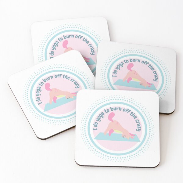 Item preview, I do yoga to burn off the crazy  designed and sold by MyLucidDreams.