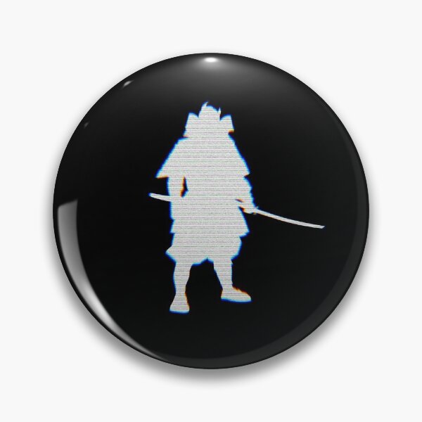 Item preview, Vaporwave Glitch Samurai Silhouette Gift for Men Women designed and sold by poopfactory.