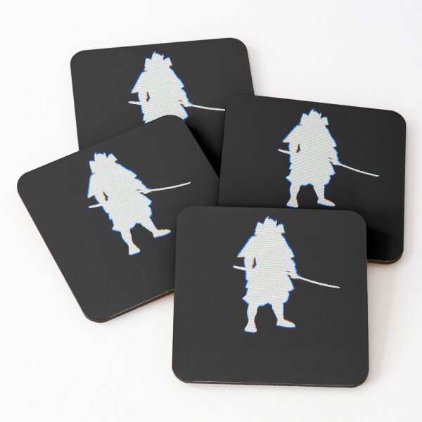 Item preview, Vaporwave Glitch Samurai Silhouette Gift for Men Women designed and sold by poopfactory.