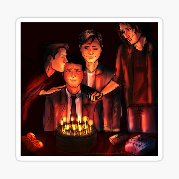 &ldquo;Happy Birthday Cas&rdquo; Sticker for Sale by caswatchesoveru | Redbubble