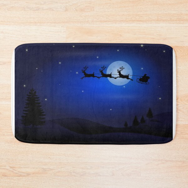 Item preview, Santa flying thru Night Sky designed and sold by simpleones.