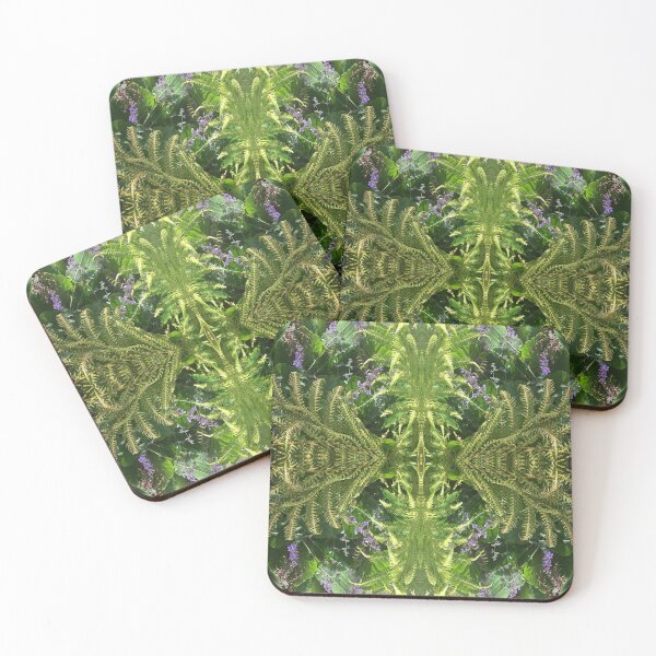 Item preview, Beauty of Summer Ferns and Bumble Bee Sequence - beside the Water Lily Lake, RTBG, nipaluna/Hobart designed and sold by RoseAromas.