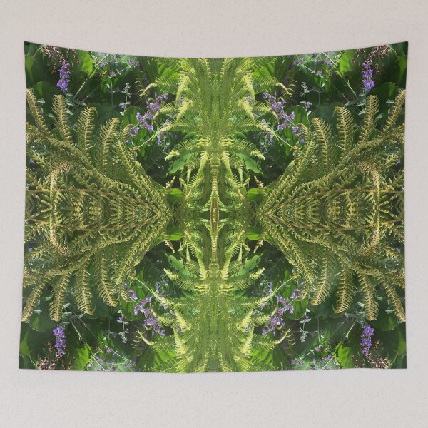 Item preview, Beauty of Summer Ferns and Bumble Bee Sequence - beside the Water Lily Lake, RTBG, nipaluna/Hobart designed and sold by RoseAromas.