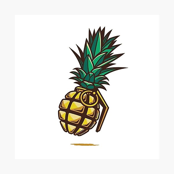 pochoir grenade ananas