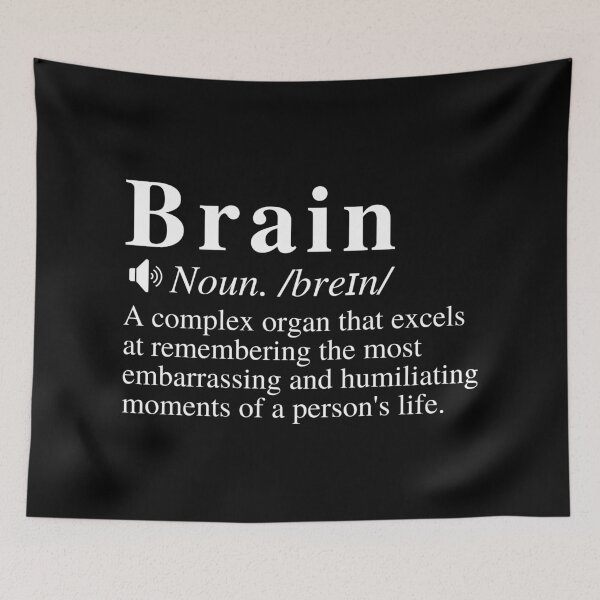 Item preview, Funny Brain Definition - Remembering The Most Embarrassing And Humiliating Moments Of Your Life!  designed and sold by mind-illusions.
