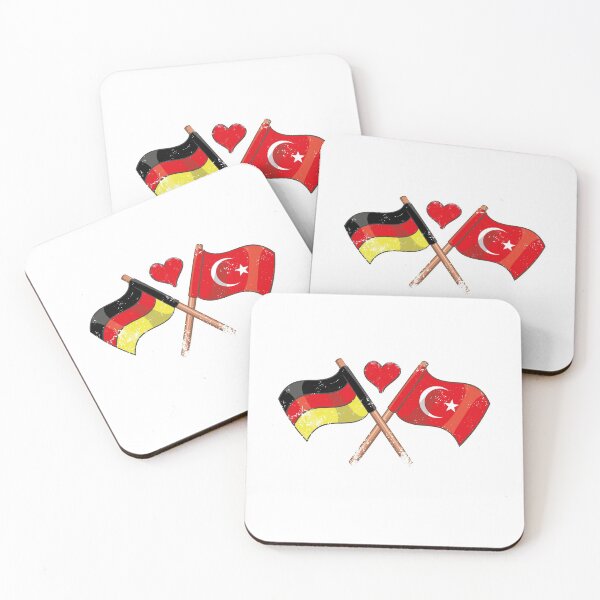 Item preview, I Love Germany Turkey Flag Heart Friendship Gift designed and sold by teeseeds.