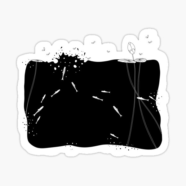 Pond of Water Lilies Sticker