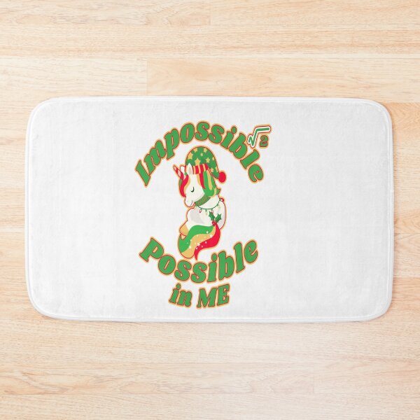 Item preview, Jingle Jangle Quote, Square Root of Impossible,  Cute Christmas Unicorn designed and sold by Spiritualish.