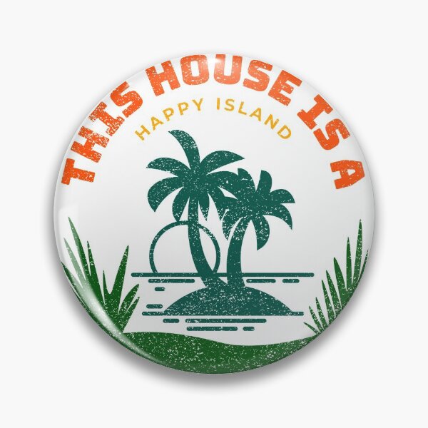 Item preview, This House Is A Happy Island designed and sold by AndPeace702.