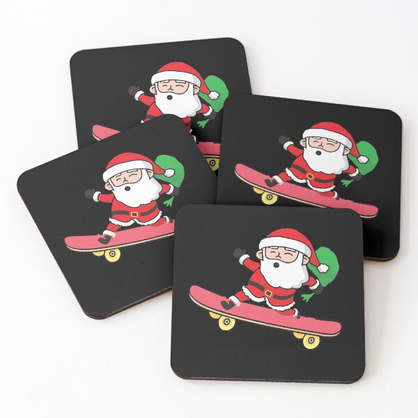 Item preview, Christmas Skateboarding Santa, funny christmas gift ideas designed and sold by All in One  Design.