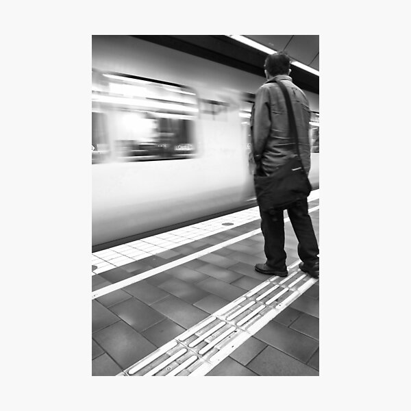 Speeding Train Photographic Print