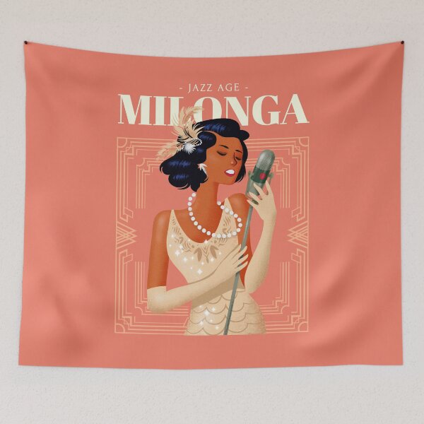 Artikelvorschau, Art Deco Jazz Age Milonga Farbige Frau entworfen und verkauft von infinitetango.