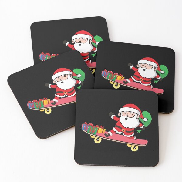 Item preview, Christmas Skateboarding Santa, funny christmas gift ideas designed and sold by All in One  Design.
