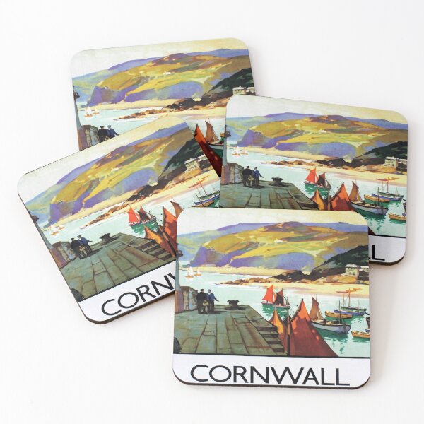 Item preview, retro classic Cornwall poster designed and sold by CorasPosters.