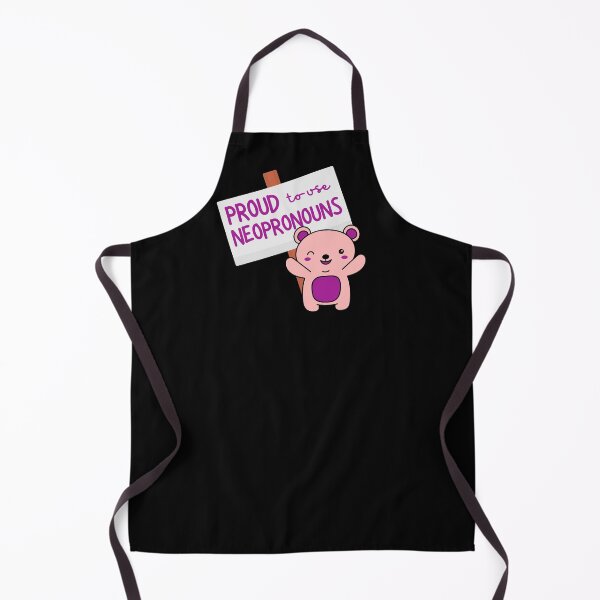 Item preview, "Proud to use neopronouns" pink bear designed and sold by campfiredesigns.