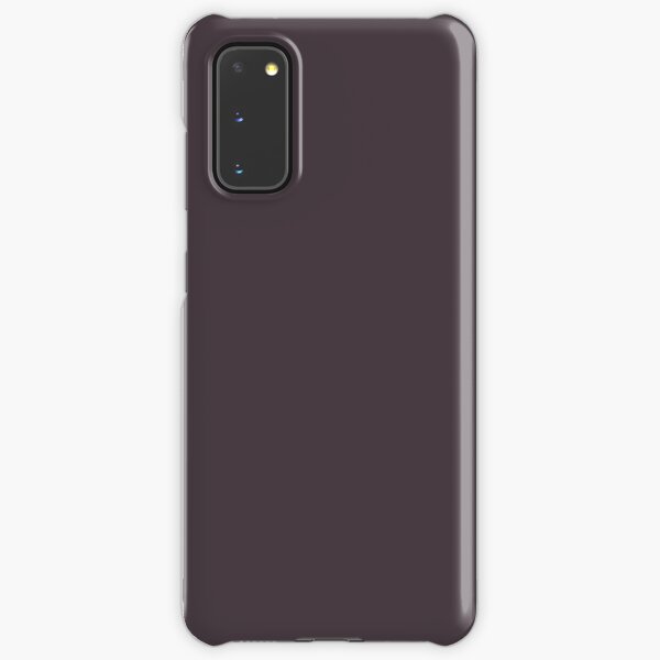 Midnight Mystery Deep Dark Purple Solid Color Pairs To Sherwin Williams Plum Brown SW 6272 Samsung Galaxy Snap Case