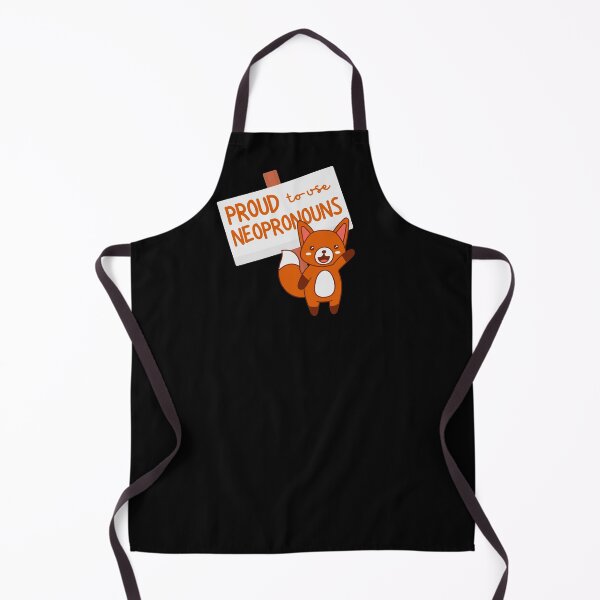 Item preview, "Proud to use neopronouns" fox designed and sold by campfiredesigns.