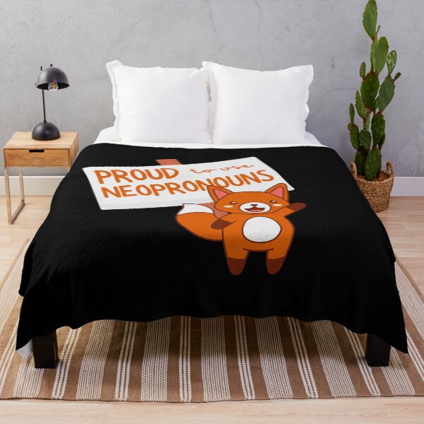 Item preview, "Proud to use neopronouns" fox designed and sold by campfiredesigns.
