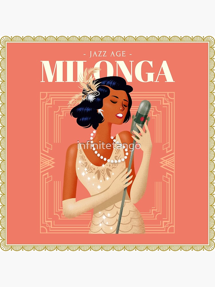 Art Deco Jazz Age Milonga Woman of Color