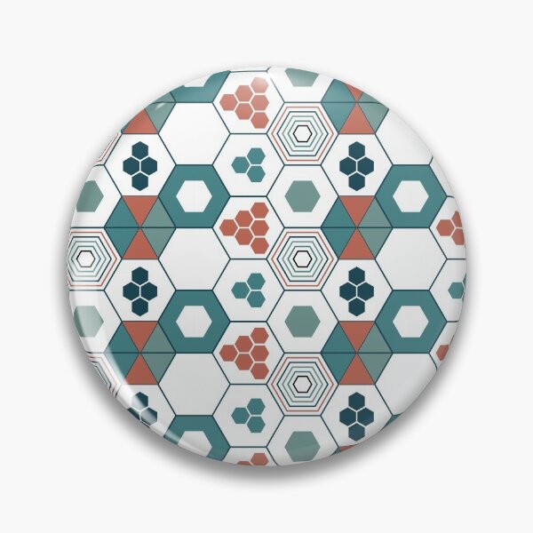 Item preview, Hexagonal Hexagons Geometric Pattern – Retro 70s designed and sold by RoguePatterns.