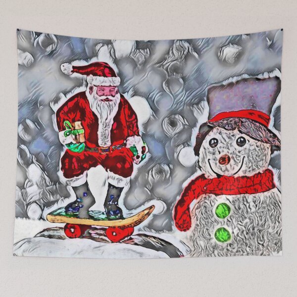 Item preview, Santa Rolling To Christmas Snow! designed and sold by Kadeda.