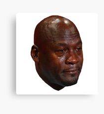 CRYING JORDAN Canvas Print