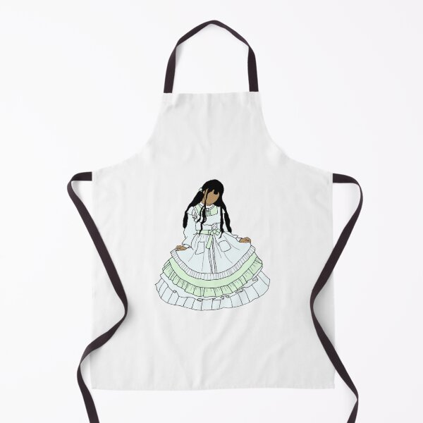 Item preview, Lolita girl in green and white dress designed and sold by The Hijabi Artist.