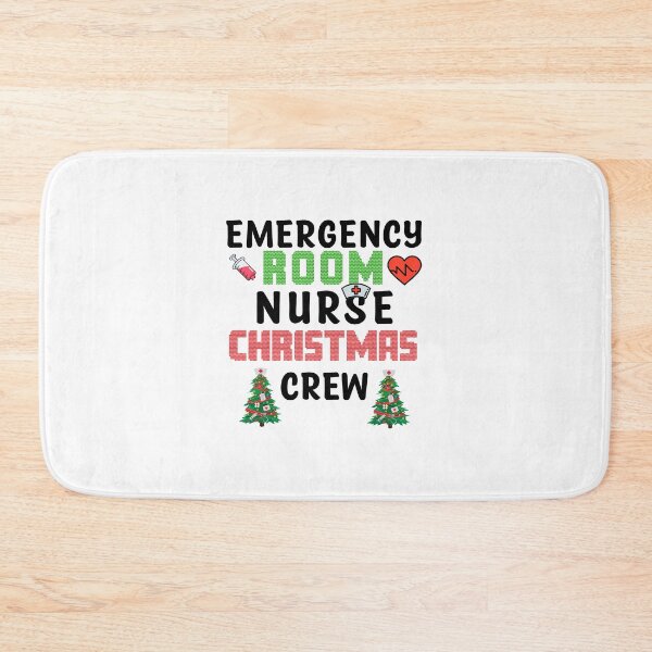 Aperçu de l'œuvre Équipe de Noël d'infirmière de salle d'urgence créée et vendue par Th3 Merch.