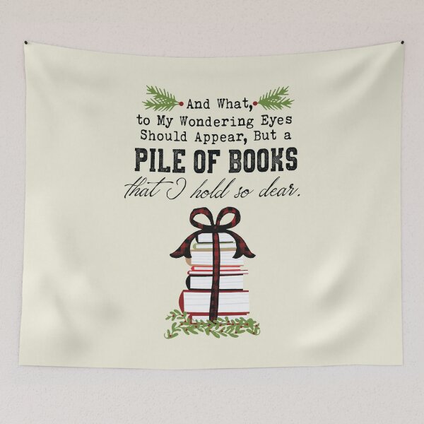 Item preview, Pile of Books Christmas designed and sold by SharksOnShore.