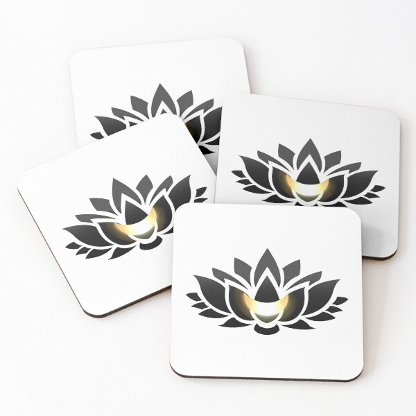 Item preview, Black Lotus With A Gold Crescent Moon designed and sold by RosieSunflower.