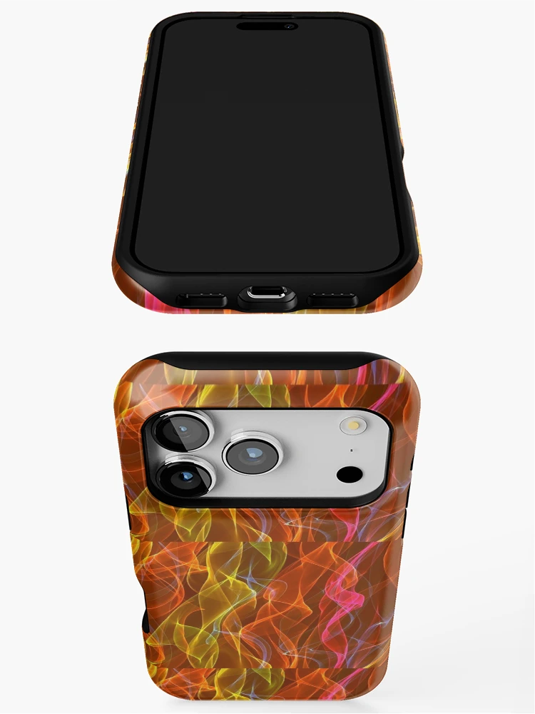 Thumbnail 3 of 4, iPhone Case, Abstract Flame Pattern designed and sold by Rell1970.