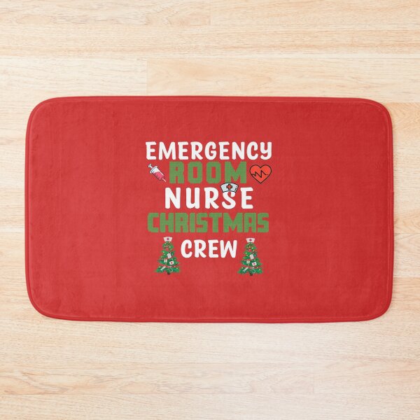 Aperçu de l'œuvre Équipe de Noël d'infirmière de salle d'urgence créée et vendue par Th3 Merch.