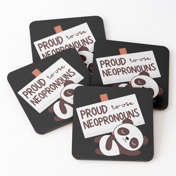 Item preview, "Proud to use neopronouns" panda bear designed and sold by campfiredesigns.