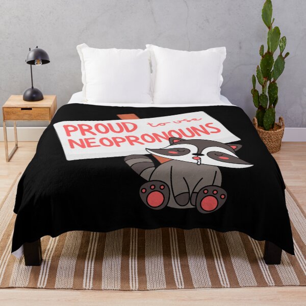 Item preview, "Proud to use neopronouns&" raccoon designed and sold by campfiredesigns.