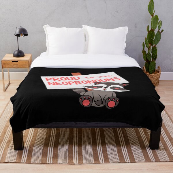 Item preview, "Proud to use neopronouns&" raccoon designed and sold by campfiredesigns.