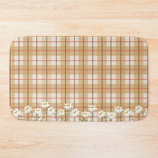 Item preview, Tea Towel Print Warm Browns With Daisies designed and sold by EverythingCore.