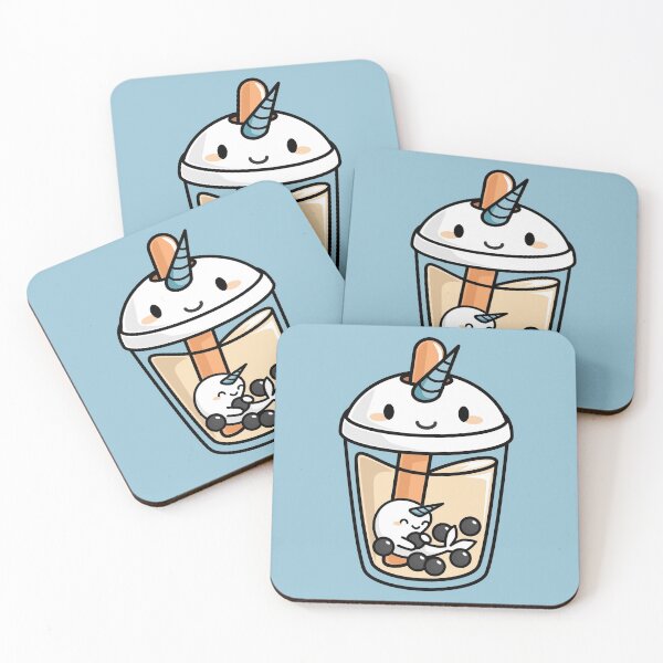 Item preview, Cute Boba Tea Narwhal - Bubble Tea designed and sold by BobaTeaMe.