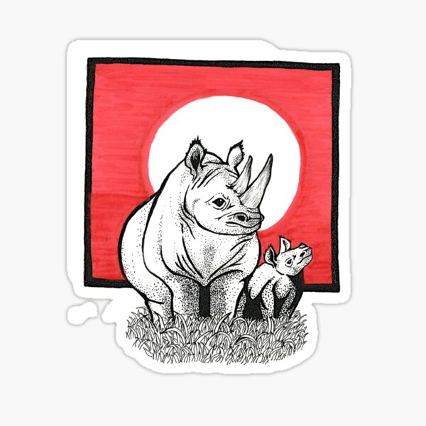 Item preview, Save the Rhino designed and sold by ValeriaMeraz.