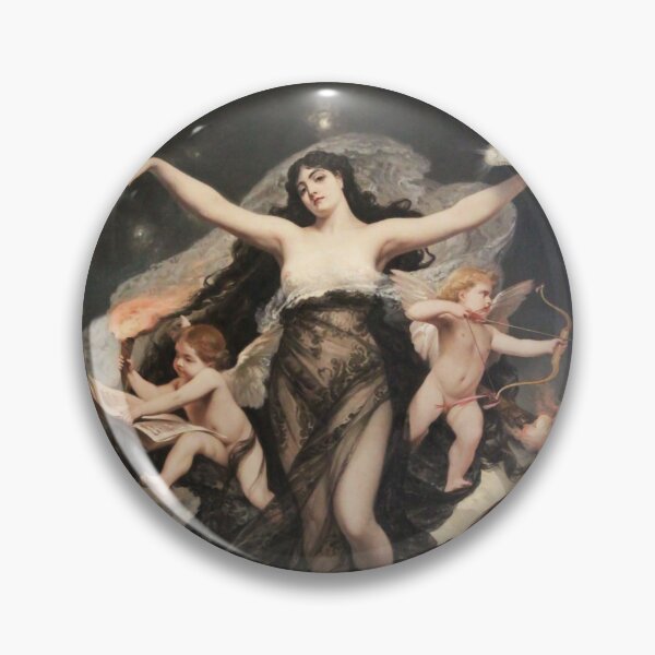 Item preview, The night accompanied by the geniuses of study and love, 1883 designed and sold by The-Art-Alive.