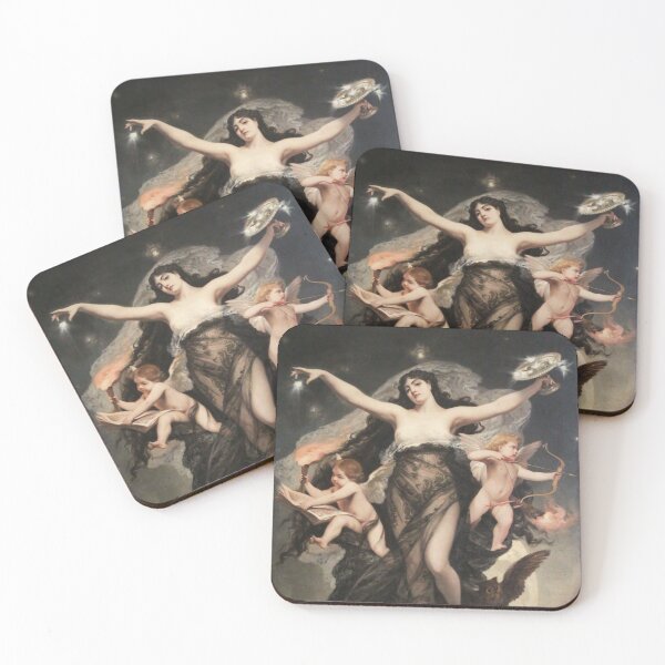 Item preview, The night accompanied by the geniuses of study and love, 1883 designed and sold by The-Art-Alive.