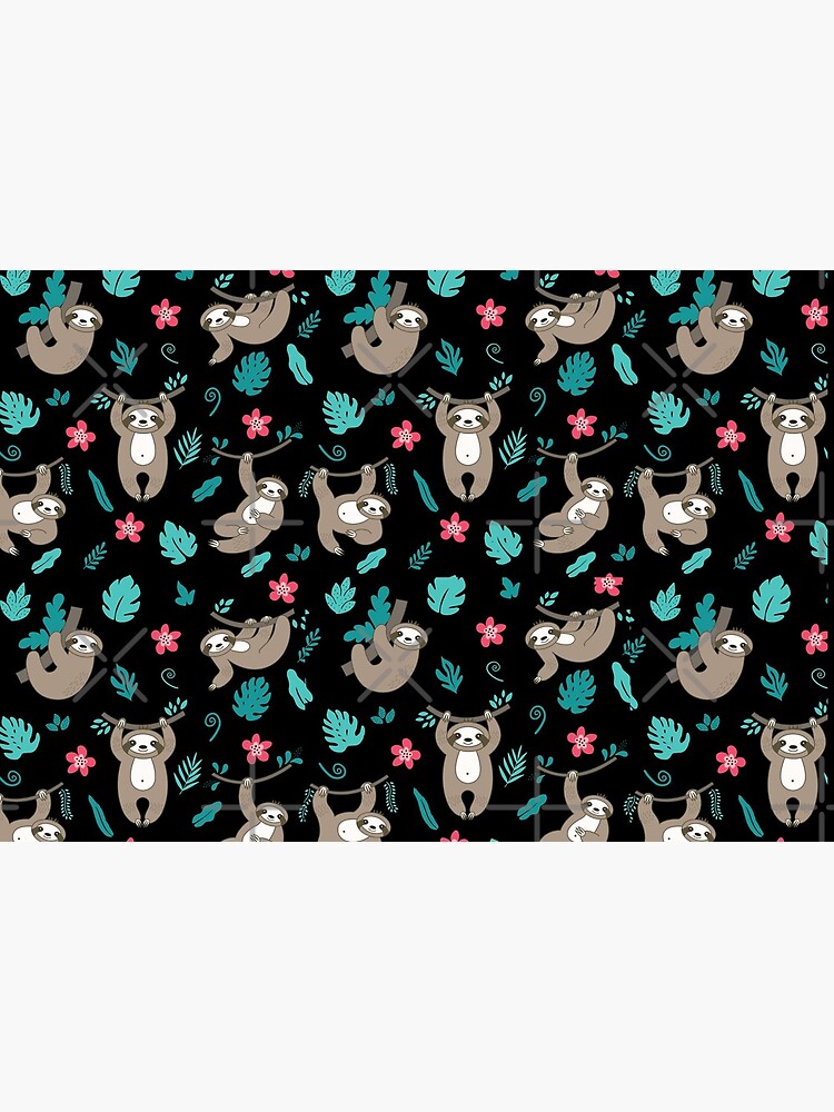 Cute Sloth Pattern by happyhourvibe