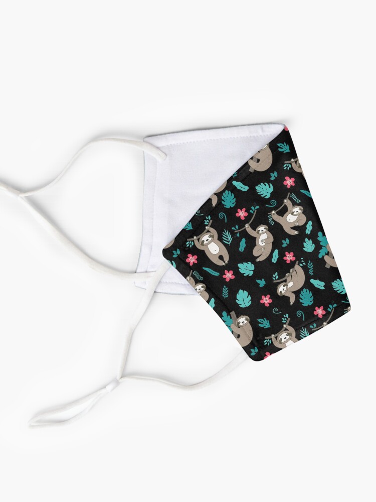Alternate view of Cute Sloth Pattern Mask