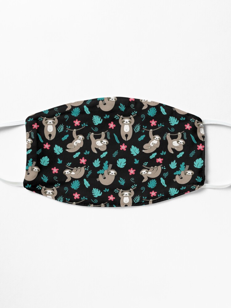 Alternate view of Cute Sloth Pattern Mask