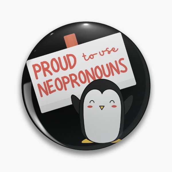 Artikelvorschau, "Stolz darauf, Neopronomen zu verwenden" Pinguin entworfen und verkauft von campfiredesigns.