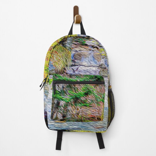 Item preview, river in forest autumn landscape designed and sold by ricobarinas.