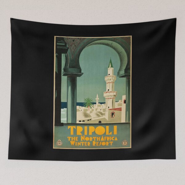 Item preview, retro classic Tripoli poster designed and sold by CorasPosters.
