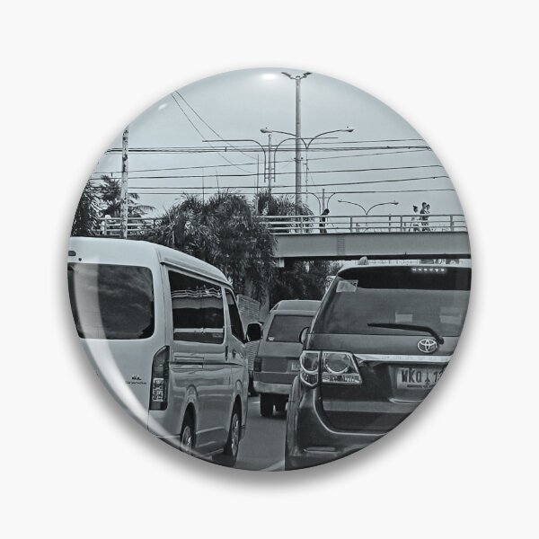 Item preview, All Day Traffic Cavite to Manila Philippines Black and White Version designed and sold by RCPphotography.