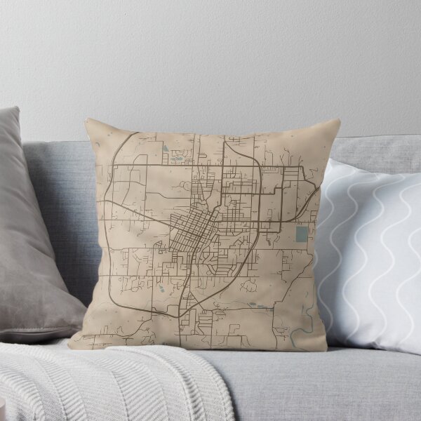 Item preview, Tahlequah Sepia Map designed and sold by CPTVDesign.