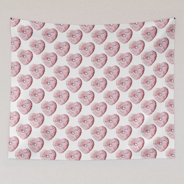 Item preview, Donut Lovers Strawberry Heart Doughnut  designed and sold by FiveDucklings.