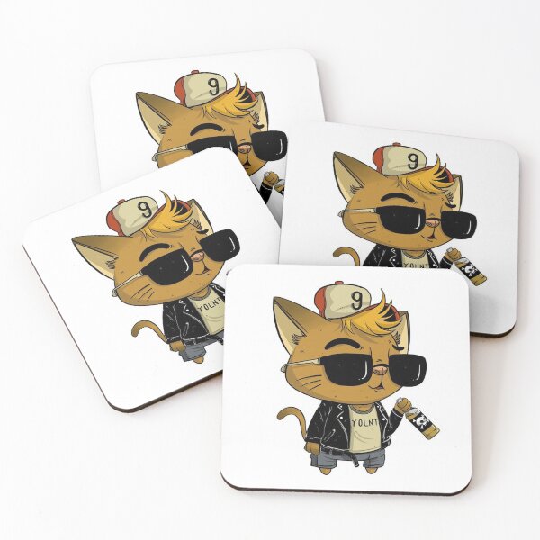 Item preview, The drunken cartoon cat designed and sold by zachan57.